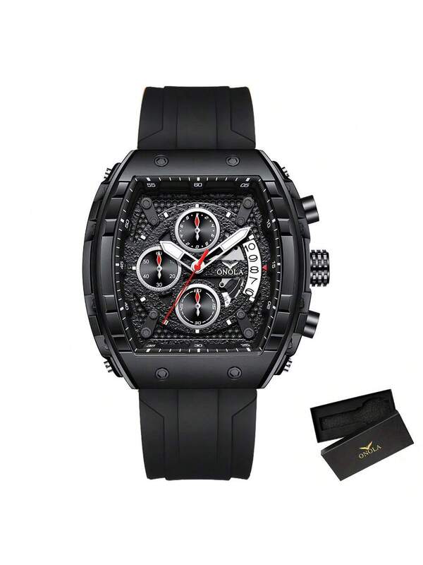 Reloj deportivo de moda de alta calidad para hombre con esfera luminosa, cronógr